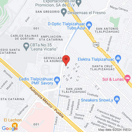 Consultorio Especialidades dentales Tlalpizahuac map