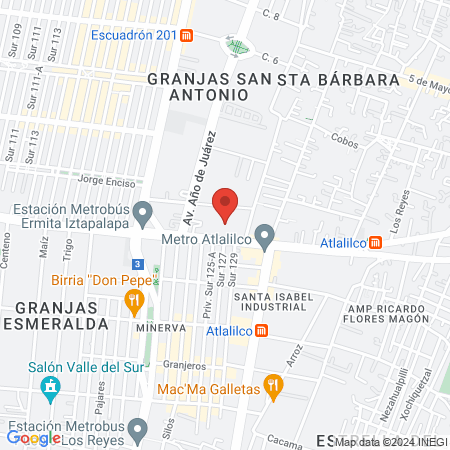 Hospital Pediatrico Iztapalapa :Psiquiatría map