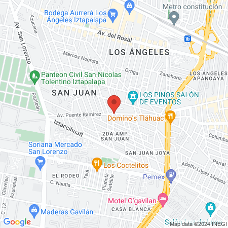 Consultorio medico homeopático Dr. Calderón map