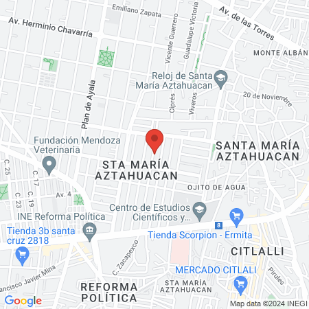 Otorrinolaringóloga en Nezahualcóyotl ‍ ️ Dra. Noemí Alejandra Beas map