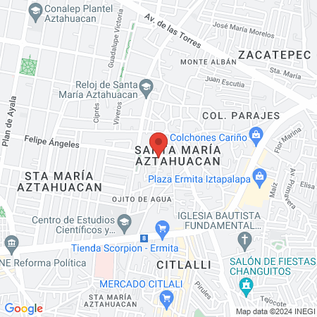 Consultorio dental y estética facial Dana map