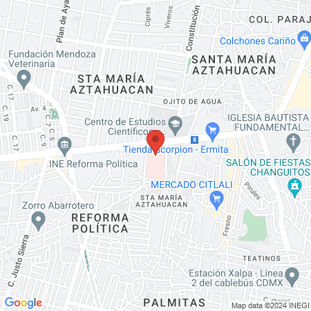 Hospital General Iztapalapa Dr. Juan Ramón de la Fuente map