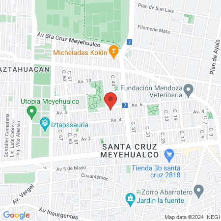 Centro Terapeutico Quetzalcoatl Iztapalapa map