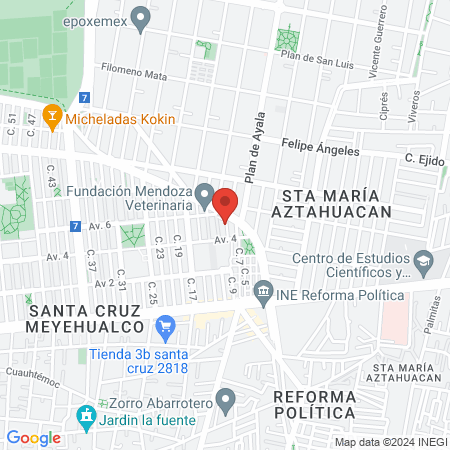 Vet's City Mendoza map