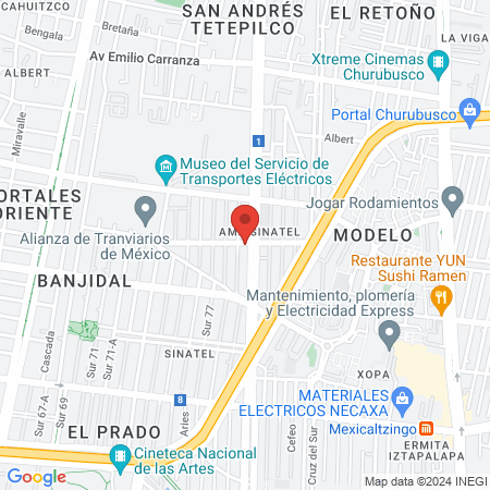 Pediatra Claudia Diaz García map