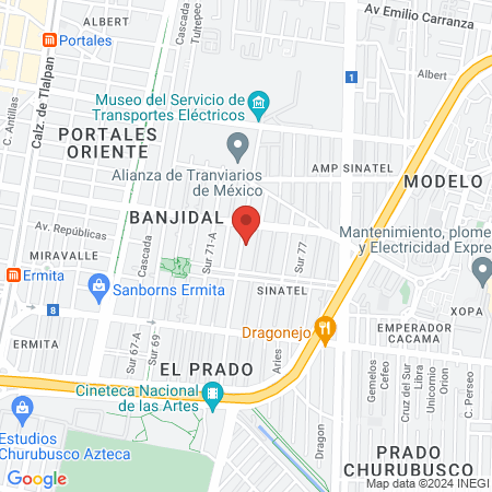 Servicio De Podología map
