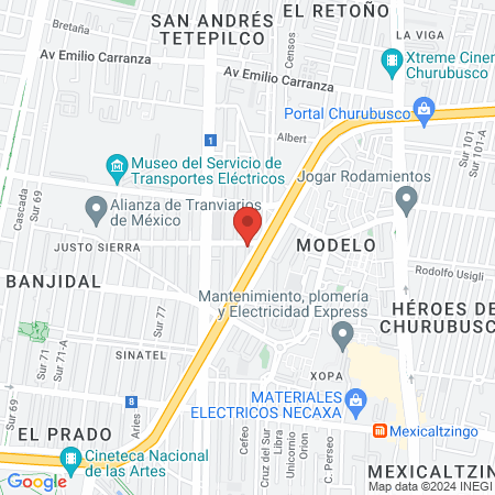 Servicio Médico Veterinario map