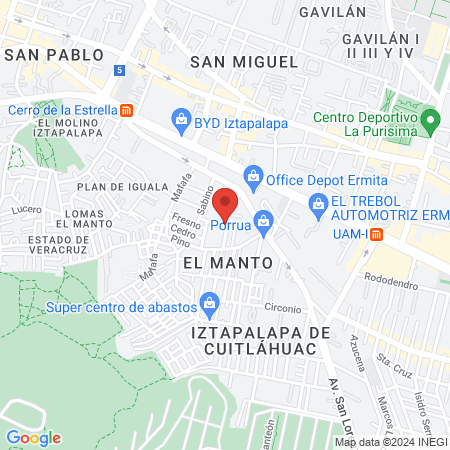 Gimnasios Urbanos 121 map