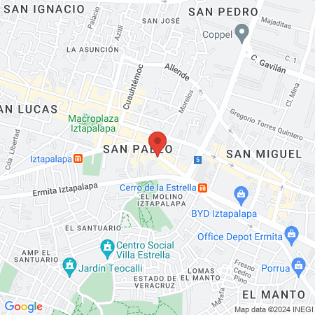 Centro podologico map