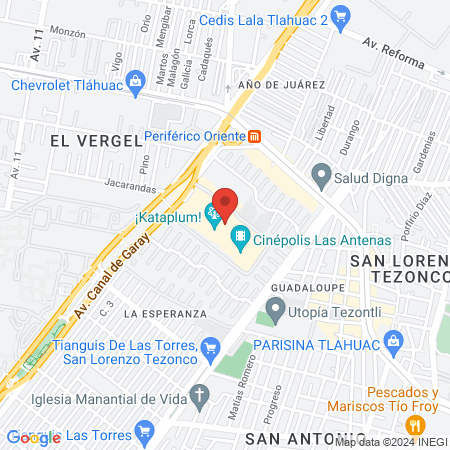 GREÑITAS PARQUE LAS ANTENAS map