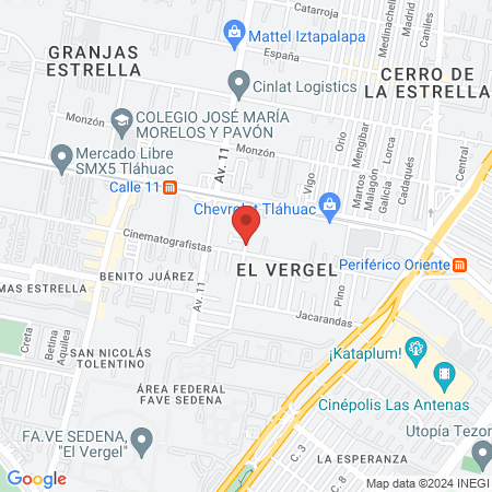 Spa Cosmetología Natural map