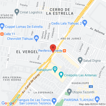 Gimnasio de box de la alcaldía Iztapalapa, "El bajo puente" map