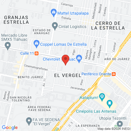 Anytime Fitness Tlahuac map