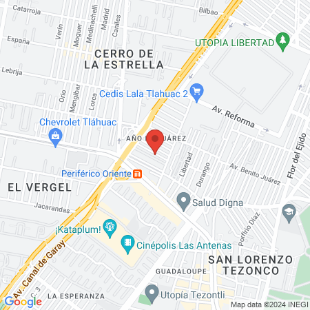 Fernando Leon Cervantes Médico General Iztapalapa map