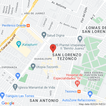 Clínica veterinaria el arca de Noé map