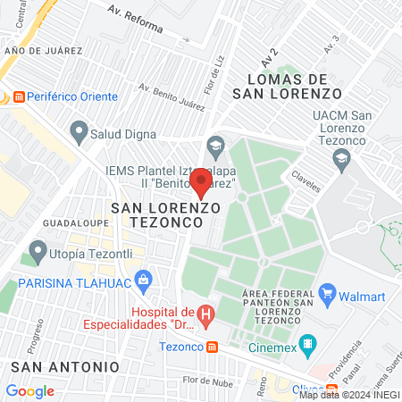 Clínica Odontogeriatría De Iztapalapa map