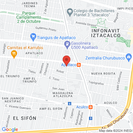 Dionicio Daniel Huerta Torres map