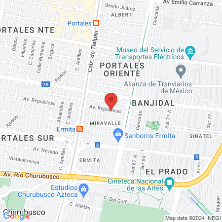Elite Dental Center Suc. Miravalle map