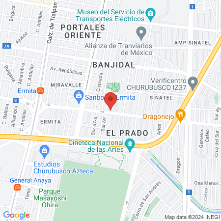 CIRUJANO DENTISTA map