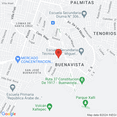 Los pachucos Barber shop map