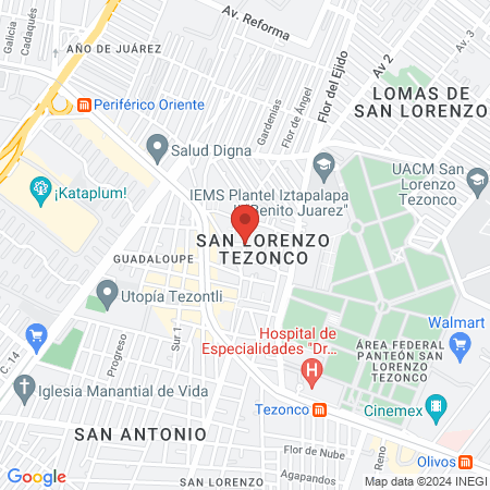 Barber shop “la tusadita” map