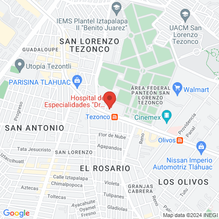 Laboratorio de Análisis de Riesgos del Distrito Federal map