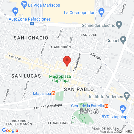 Spartan´s Gym Iztapalapa map