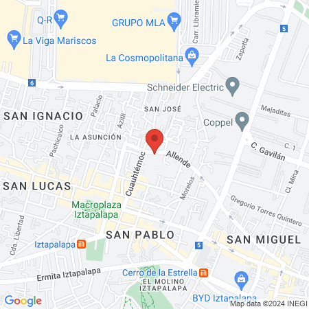 Dra. Areli Nohemi Arias Chávez map