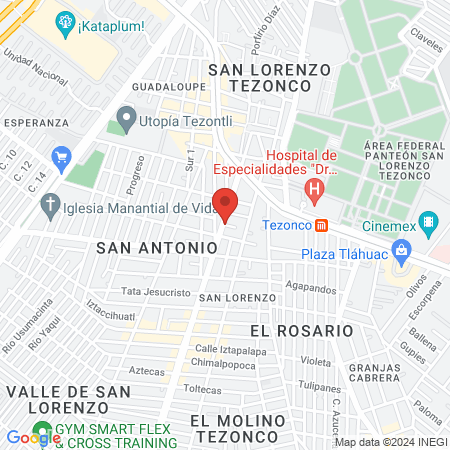 Consultorio Dental Ortodoncia Dr. Santos González R. map
