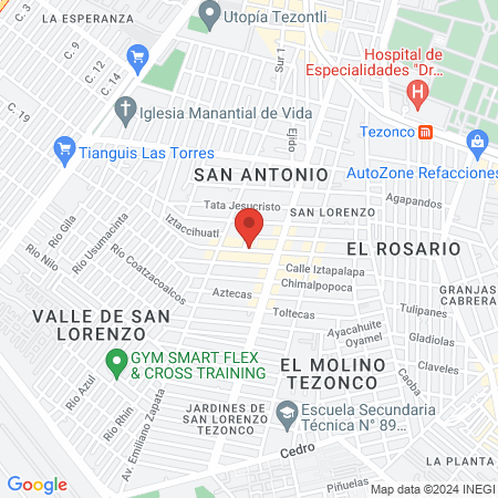 Dental Tezonco map