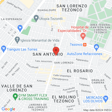 Cirujano general Humberto Porras map