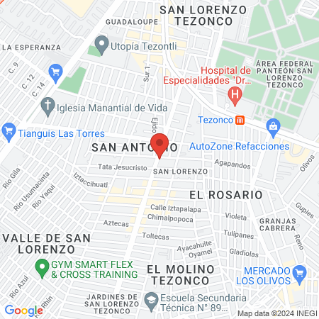 Consultorio Psicológico Bienestar Mental map