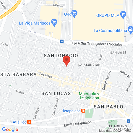 Salón de uñas zally map