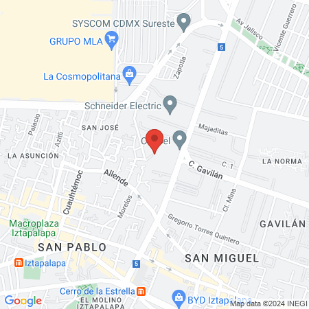 renta por hora consultorio map