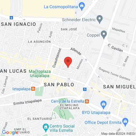 Juarez Palacios Lilia Dra. map