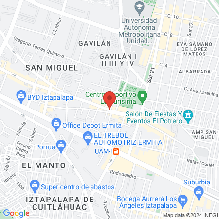 P y A SALON PELUQUERIA MODERNA map