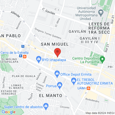 Dr. Víctor Osvaldo Mendoza García map