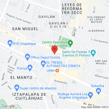 Centro de Diagnóstico Tratamientos Médicos de vanguardia Benessere map