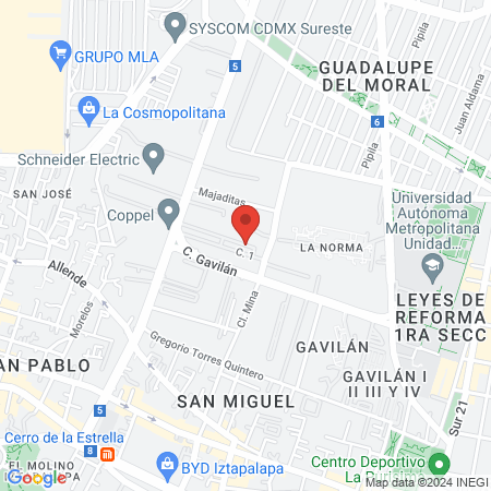 Barberia El Chino map