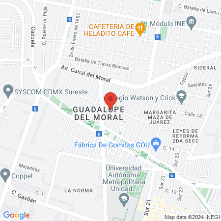 The Peluquería & Barbería map