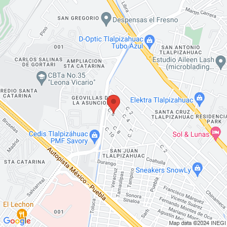 Centro Médico para Mascotas Patzoa map