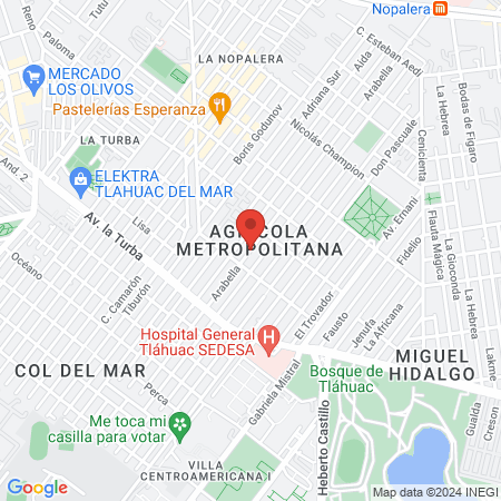 Clinica Arabella map