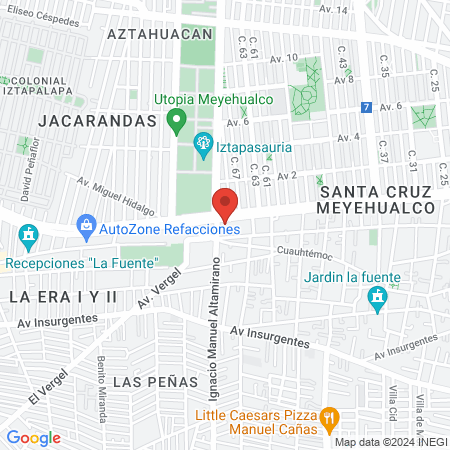 Laboratorios Clínica y Radiografía Clínica Oriente map