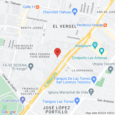 Hospital Militar de Zona. El Vergel map