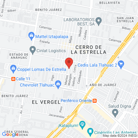 Podologia Ángeles map