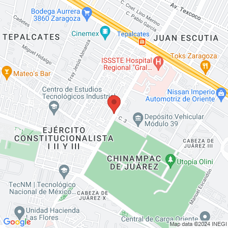 Central de Sonrisas. Metro Tepalcates map