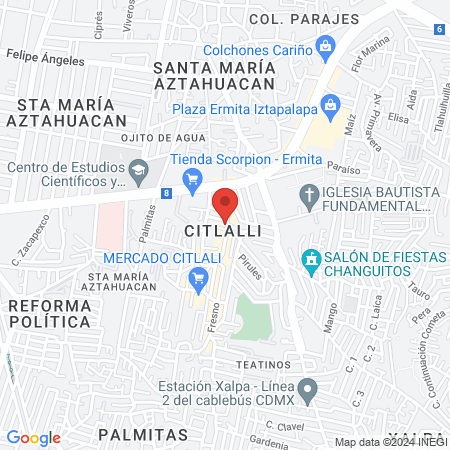 Aline Beautiful Extensions map