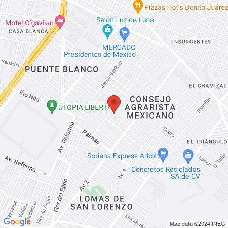 Barber shop El Hombre Lobo map