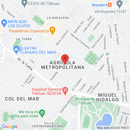 Yesy's Spa Faciales y Corporales map