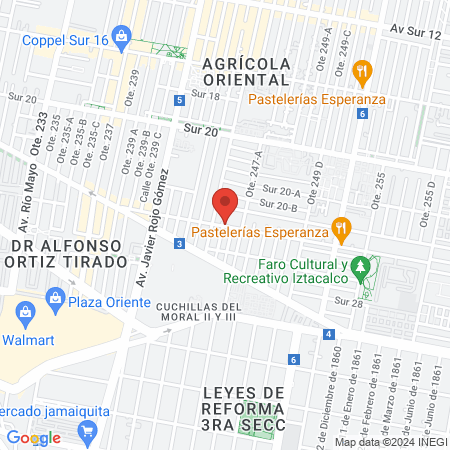 Salon de belleza Tere map